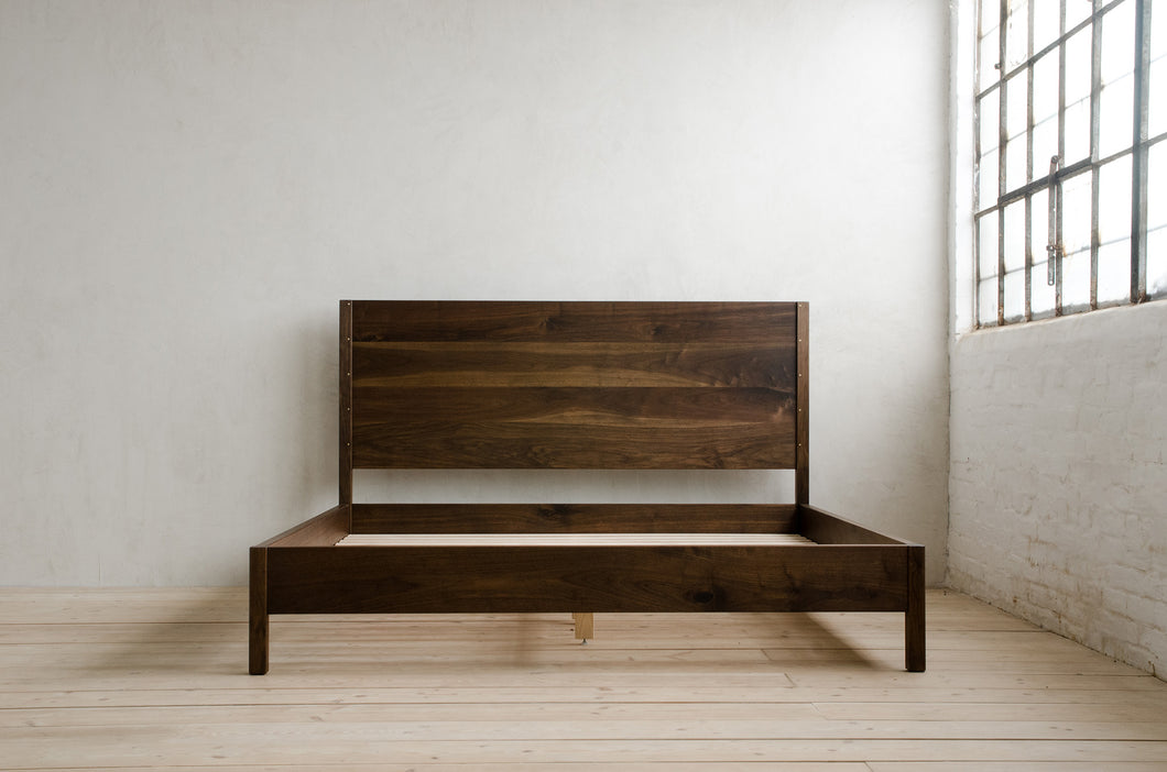 Lore Bed Frame in Natural Walnut