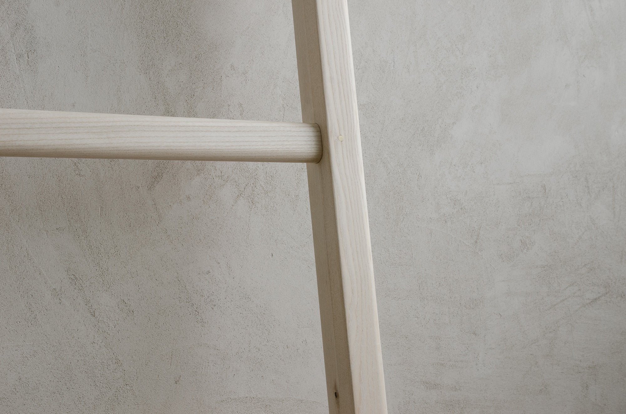 Close up of Lore Ladder Rung in Bleached Ash