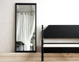 Lore Wall Mounted Mirror Beside a Flora Bed Frame