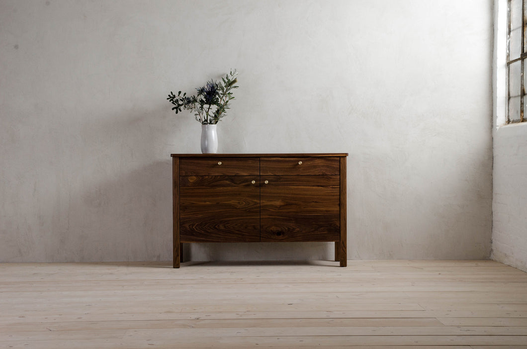 Lore Sideboard with Two Drawers and Two Doors with Brass Knobs