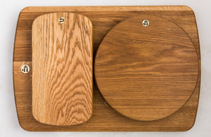 Four Hudson Cutting Boards of Different Shapes and Sizes Stacked