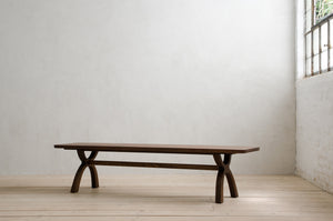 Inyo Bench on an Angle in Natural Walnut